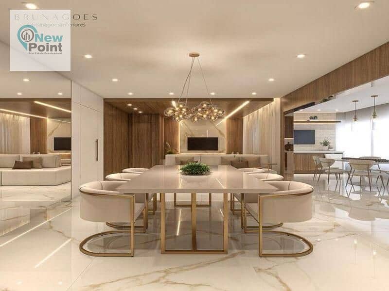 In the heart of Sheikh Zayed City, own an ultra-super-luxe finished apartment for sale in a fully-serviced compound, ready for delivery in one year 1