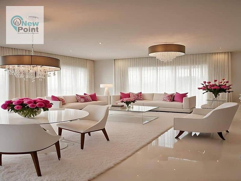 Fully finished ultra super deluxe apartment for sale in an integrated compound in Sheikh Zayed, delivery in one year and in installments over 7 years 0