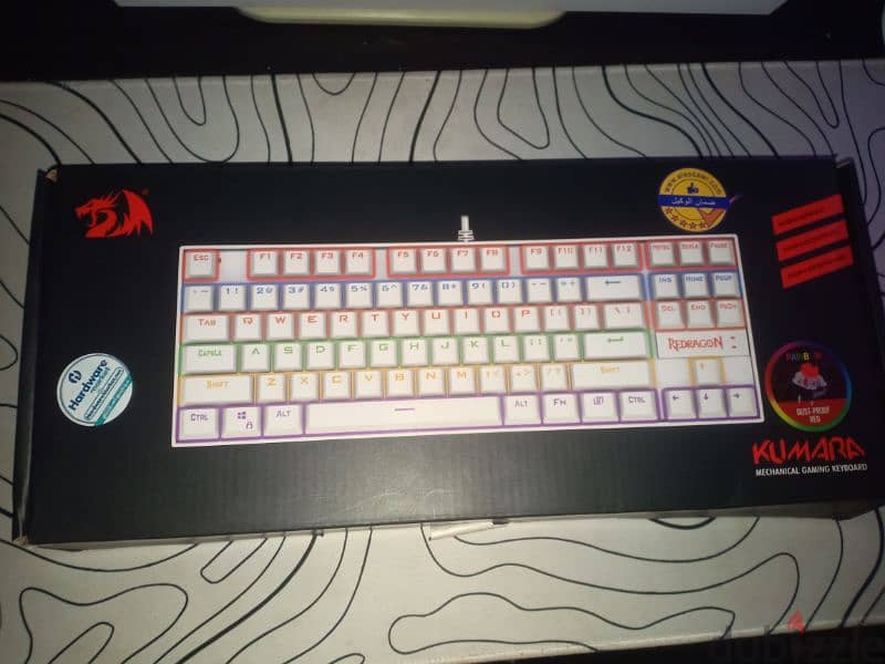 keyboard: Redragon k552 - rainbow mechanical  red switch زيرو 1