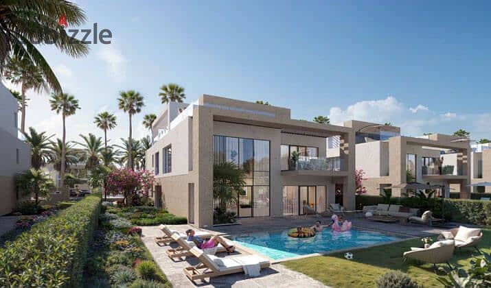 Villa for sale ( panoramic view ) ultra superlux finishing In Mar Bay , Ras El Hekma , North Coast with installments up to 8 years 0