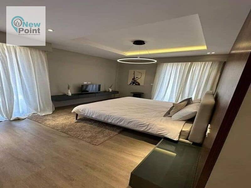 140 sqm apartment, fully finished, one year receipt, in the heart of Sheikh Zayed 3