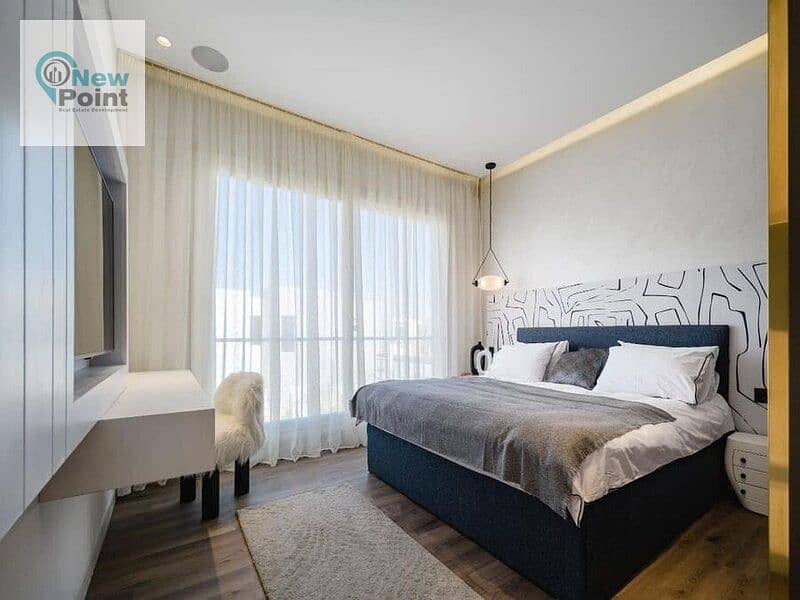 140 sqm apartment, fully finished, one year receipt, in the heart of Sheikh Zayed 6