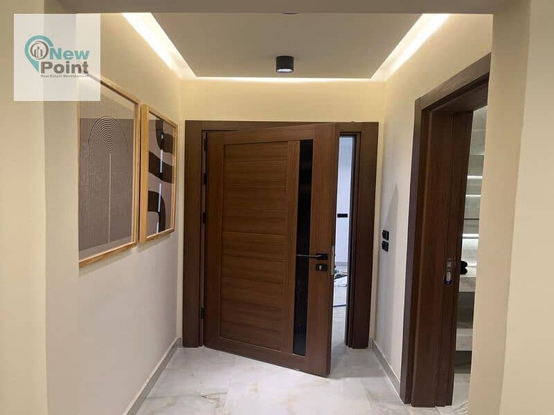 In the heart of Sheikh Zayed and next to Sodic, a fully finished apartment, received in Sheikh Zayed year 9