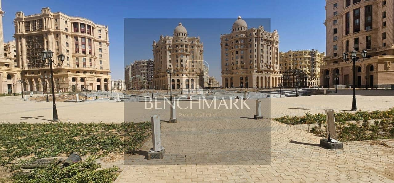 Apartment 400 m for sale delivery soon Garden City in R5 New Capital finished with ACs 12-year installments in front of iconic tower on Bin Zayed axis 18