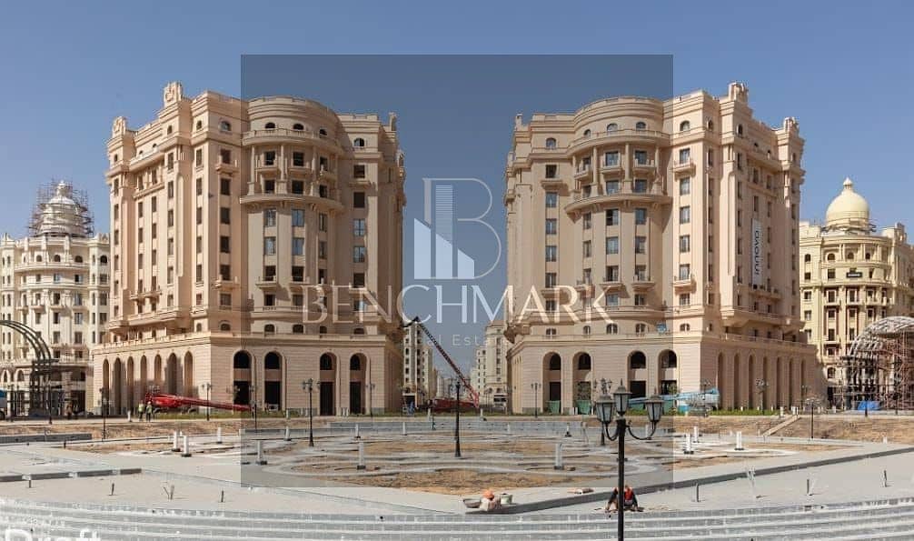 Apartment 400 m for sale delivery soon Garden City in R5 New Capital finished with ACs 12-year installments in front of iconic tower on Bin Zayed axis 19