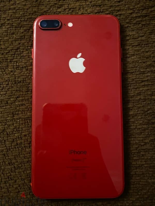 iPhone 8 Plus in very good condition product (red ) with box 1