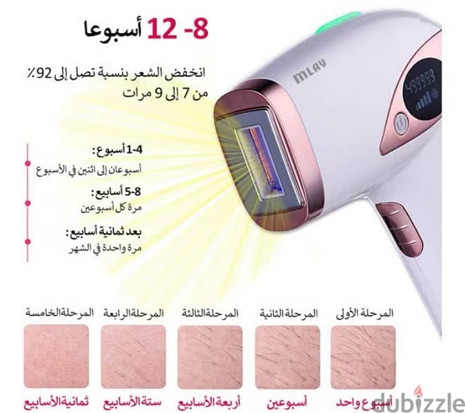 ملاي جهاز إزالة الشعر بالليزر T4 3