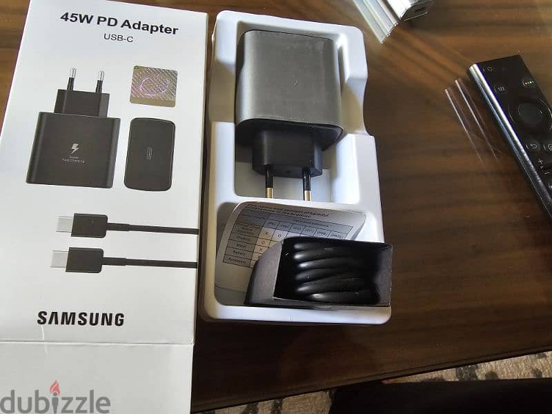 شاحن سامسونج الاصلي 45w PD (USB-C) بالكابل 0