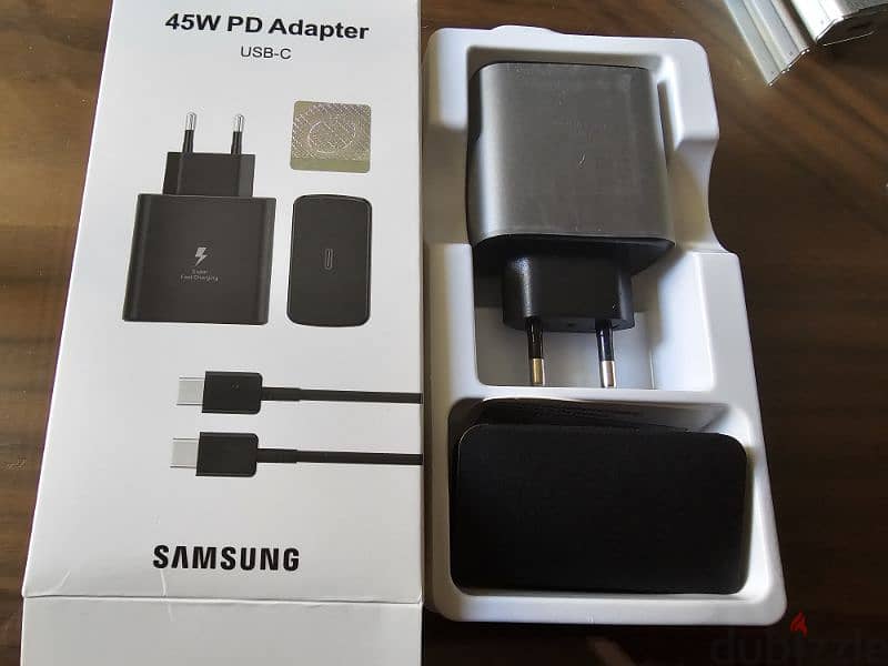 شاحن سامسونج الاصلي 45w PD (USB-C) بالكابل 1