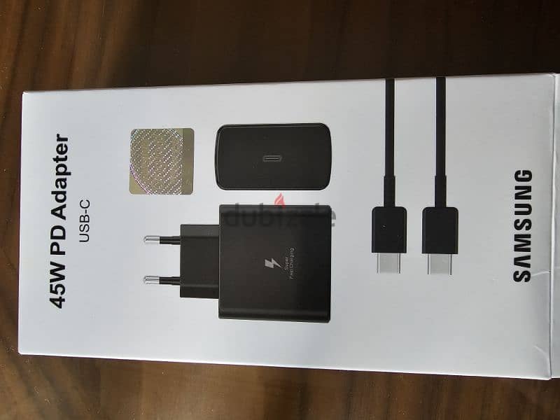 شاحن سامسونج الاصلي 45w PD (USB-C) بالكابل 3