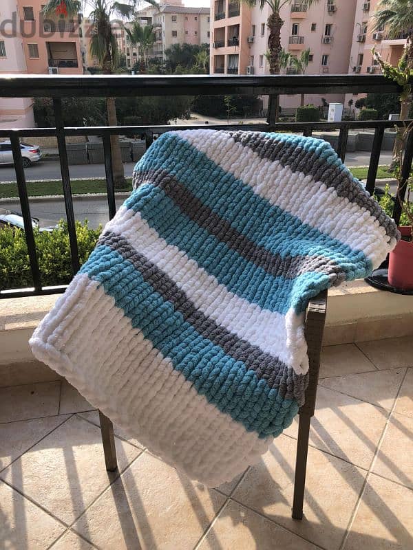 Handmade throw  blanket 1