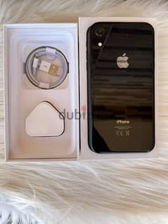 iphone xr black 128giga with box and charger 2sim Za 0