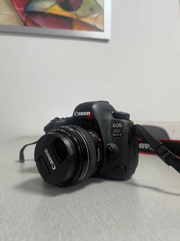 canon 6D mark ii with lense 50mm ultrasonic f/1.4 3