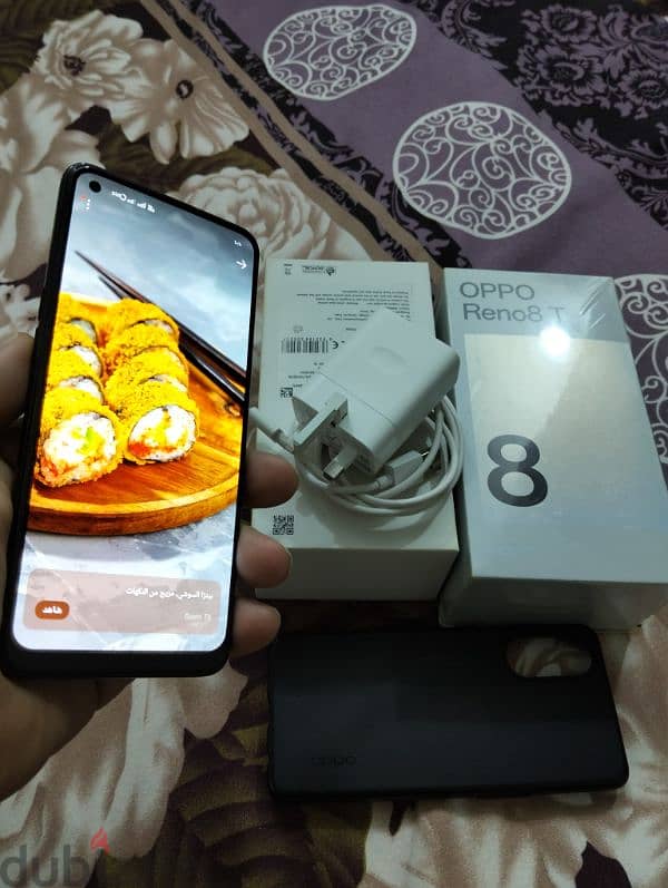 موبايل oppo Reno 8t وارد السعوديه بكل مشتملاته 2