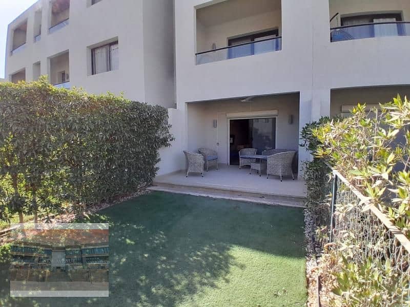 Chalet Ground with garden 28 meter 2 Bedrooms  2 Bathrooms in Azha Ain El sokhna on lagoon 0