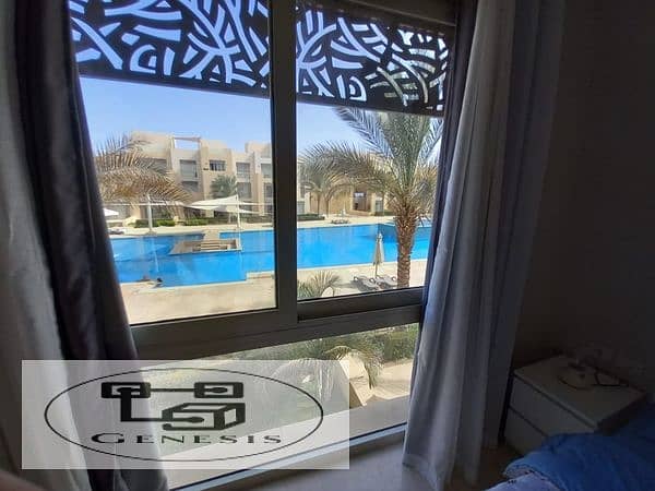 Chalet with garden, ready to move, unique view, for sale in Mangroovy Resort, El Gouna 7