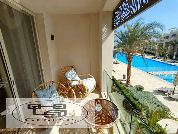 Chalet with garden, ready to move, unique view, for sale in Mangroovy Resort, El Gouna 9