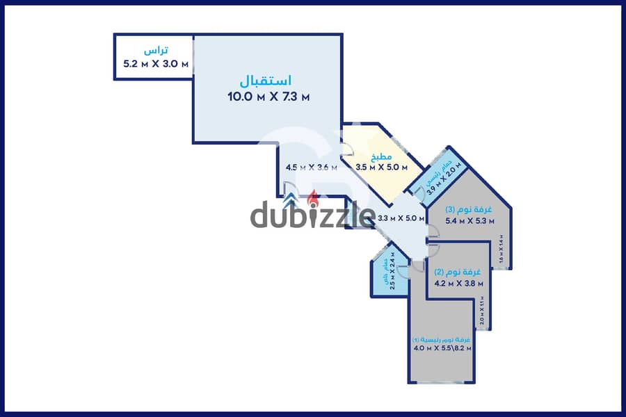 شقة للبيع 230م رشدي( طريق الجيش) 3