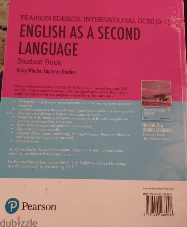 ENGLISH SECOND LANGUAGE EDEXCEL OL IGCSE BOOK 4ES1 0