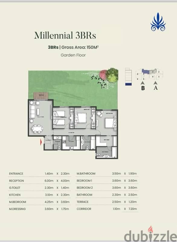 FOR SALE: Mountain View ALIVA, Mostakbal City _ 150m Garden 2