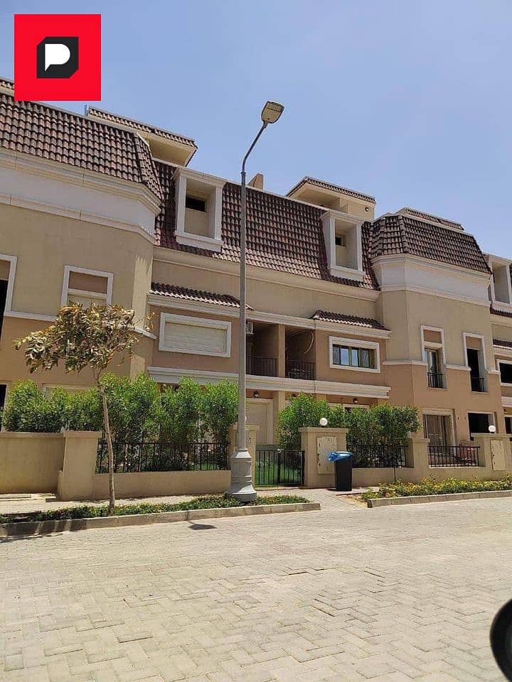 Villa for sale with a 10% down payment in Sarai Compound Madinaty next to Madinaty on Al Amal Axis and Suez Road Fifth Settlement Near AUC 1