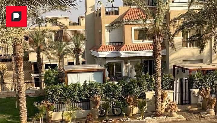 Villa for sale with a 10% down payment in Sarai Compound Madinaty next to Madinaty on Al Amal Axis and Suez Road Fifth Settlement Near AUC 3