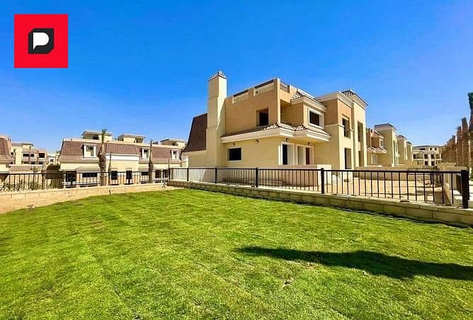 Villa for sale with a 10% down payment in Sarai Compound Madinaty next to Madinaty on Al Amal Axis and Suez Road Fifth Settlement Near AUC 5