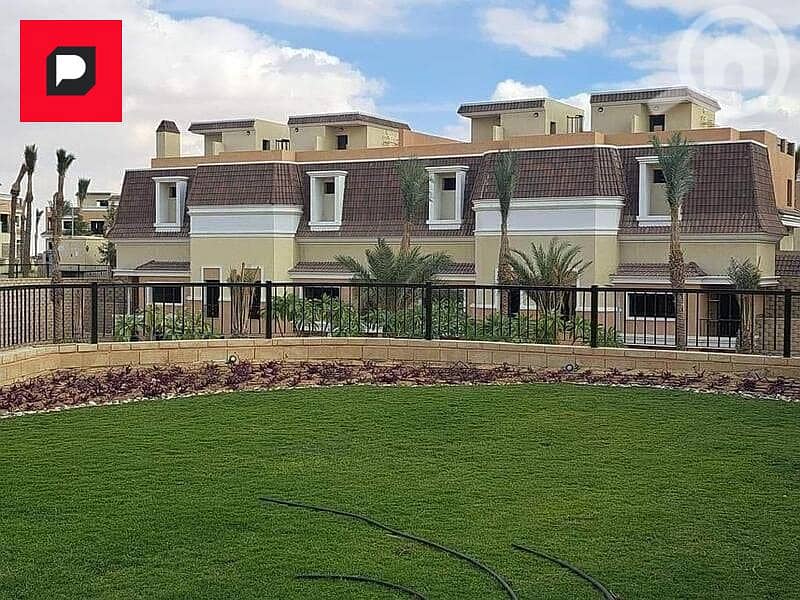 Villa for sale with a 10% down payment in Sarai Compound Madinaty next to Madinaty on Al Amal Axis and Suez Road Fifth Settlement Near AUC 6