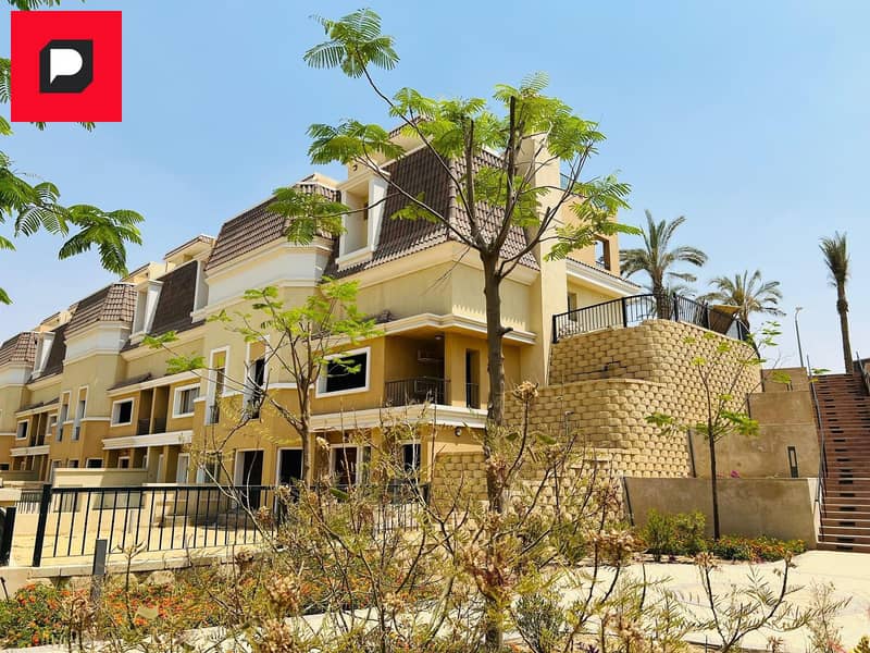 Villa for sale with a 10% down payment in Sarai Compound Madinaty next to Madinaty on Al Amal Axis and Suez Road Fifth Settlement Near AUC 17