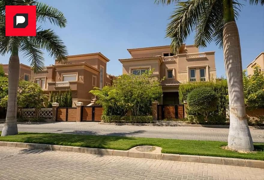 Villa with private garden 255m for sale inTelal East  Fifth Settlement near American University with a 10% down payment and installments to 8 years 12