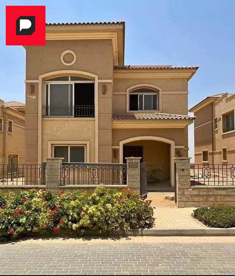 Villa with private garden 255m for sale inTelal East  Fifth Settlement near American University with a 10% down payment and installments to 8 years 15