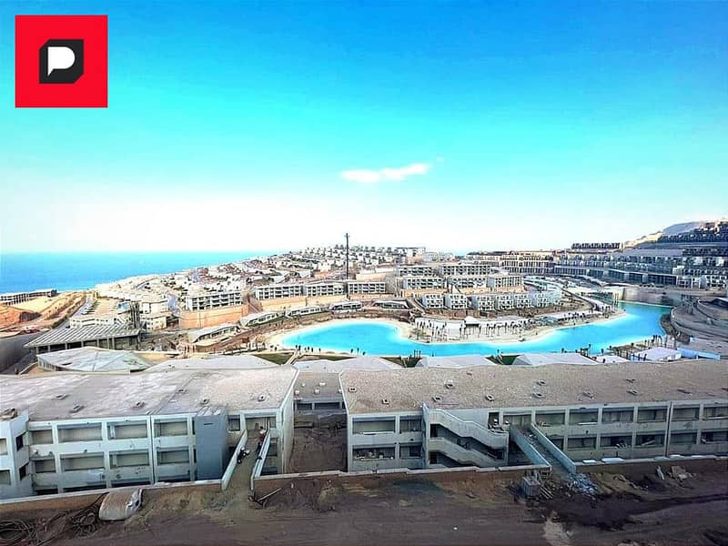 A fully finished chalet directly on the sea in the village of Monte Galala, Ain Sokhna, near Porto and near Zaafarana Road and Galala City 24