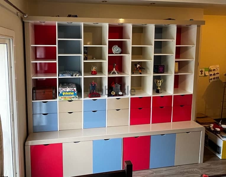 Solid wood custom built storage unit 1