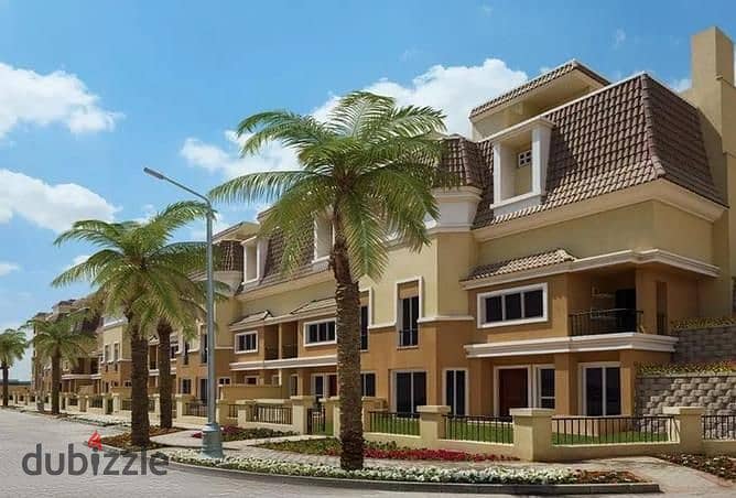 S Villa 295. M in Sarai s2 in Mostakbal City  For sale with down payment and installments over years 0