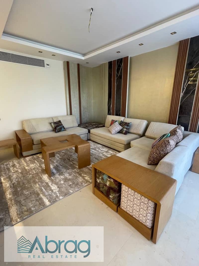 4-bedroom penthouse for rent, furnished and air-conditioned, in Palm Parks Compound, 6 October 0