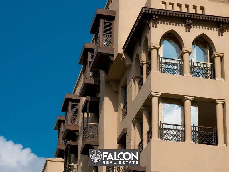 Ready to delivery apartment for sale with a down payment of 700,000 in Fustat Arabesque Compound, Old Cairo 1