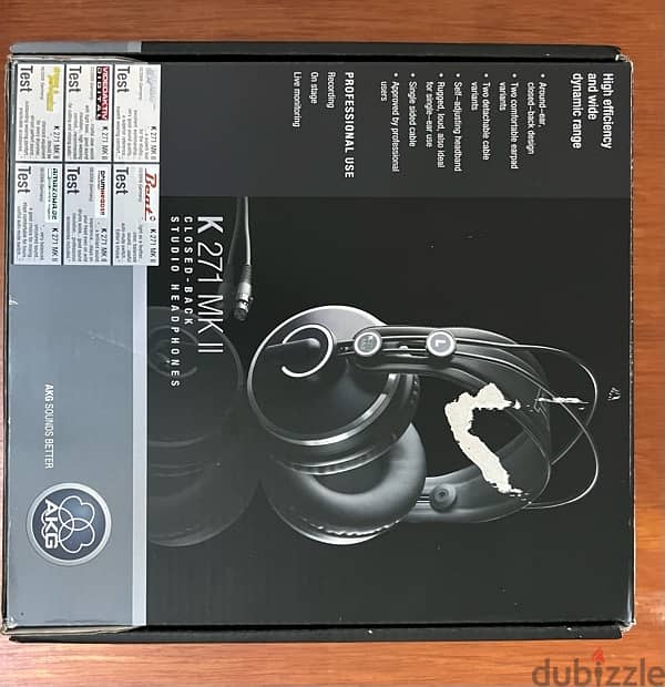 AKG K271 Over Ear Closed Back Headphones سماعات ستوديو إحترافية 0