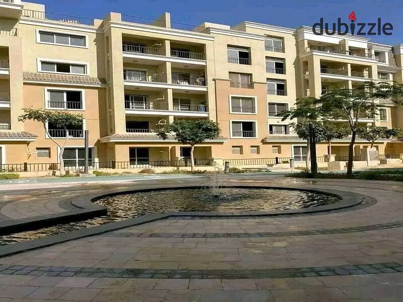 Big an apartment with big garden open view in new Cairo SARAI 8