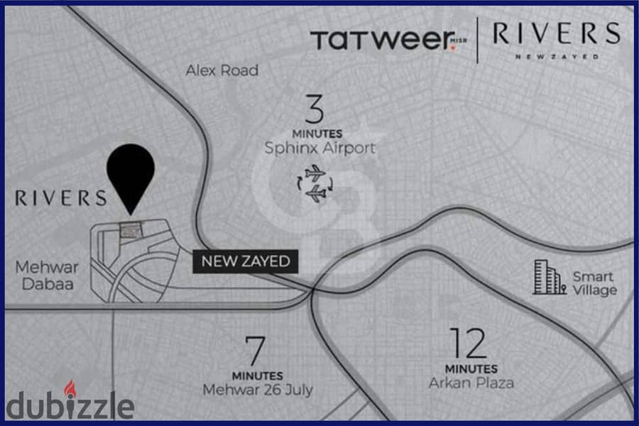 Apartment for sale 103m, new zayed (Rivers Compound - Tatweer Misr) 9