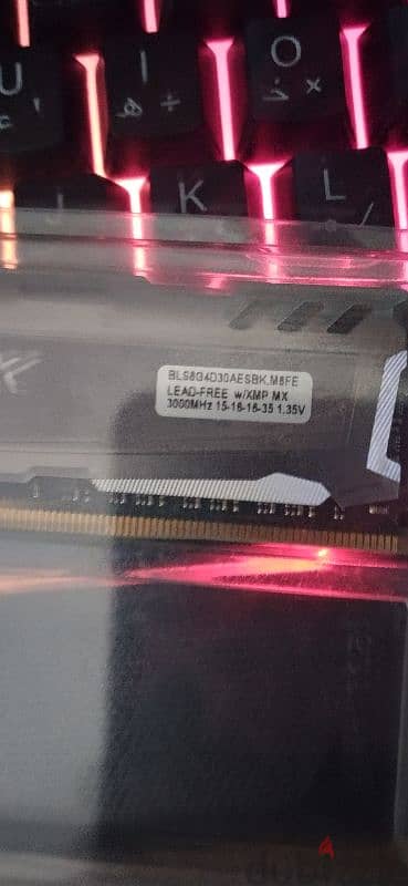 crucial ballistix 8gb ddr4 3000mhz 1