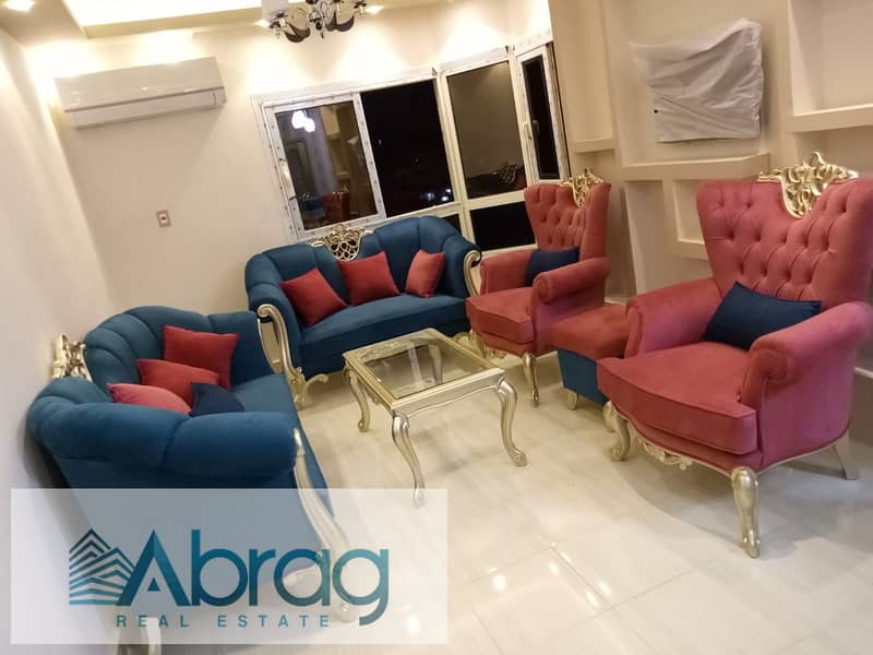 For sale in Al-Firdaus Compound, apartment 92, ultra super deluxe finishing, 6th of October 0