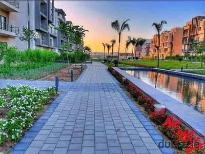 Apartment for sale in Al Marasem Fifth Square, fully finished, immediate receipt, 160 meters + 121 meters garden