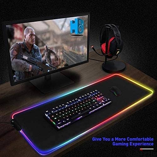 Mouse Pad RGB Oversize 80 x 30 CM Multicolor LED 1