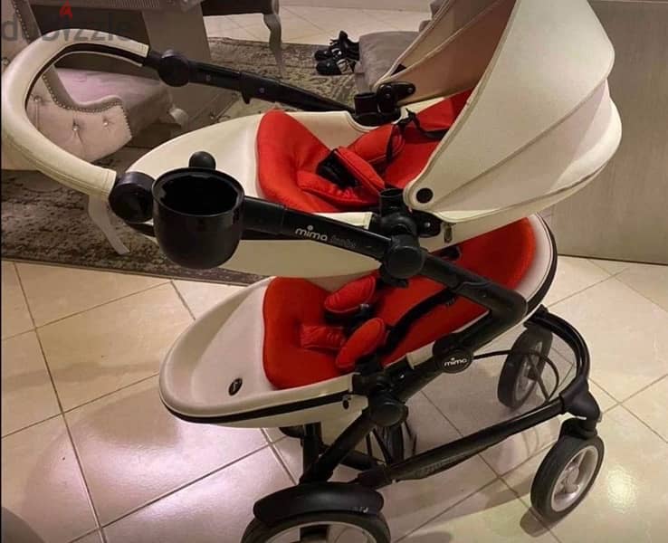 luxury Mima stroller Kobi for twin ميما كوبي عجله 0