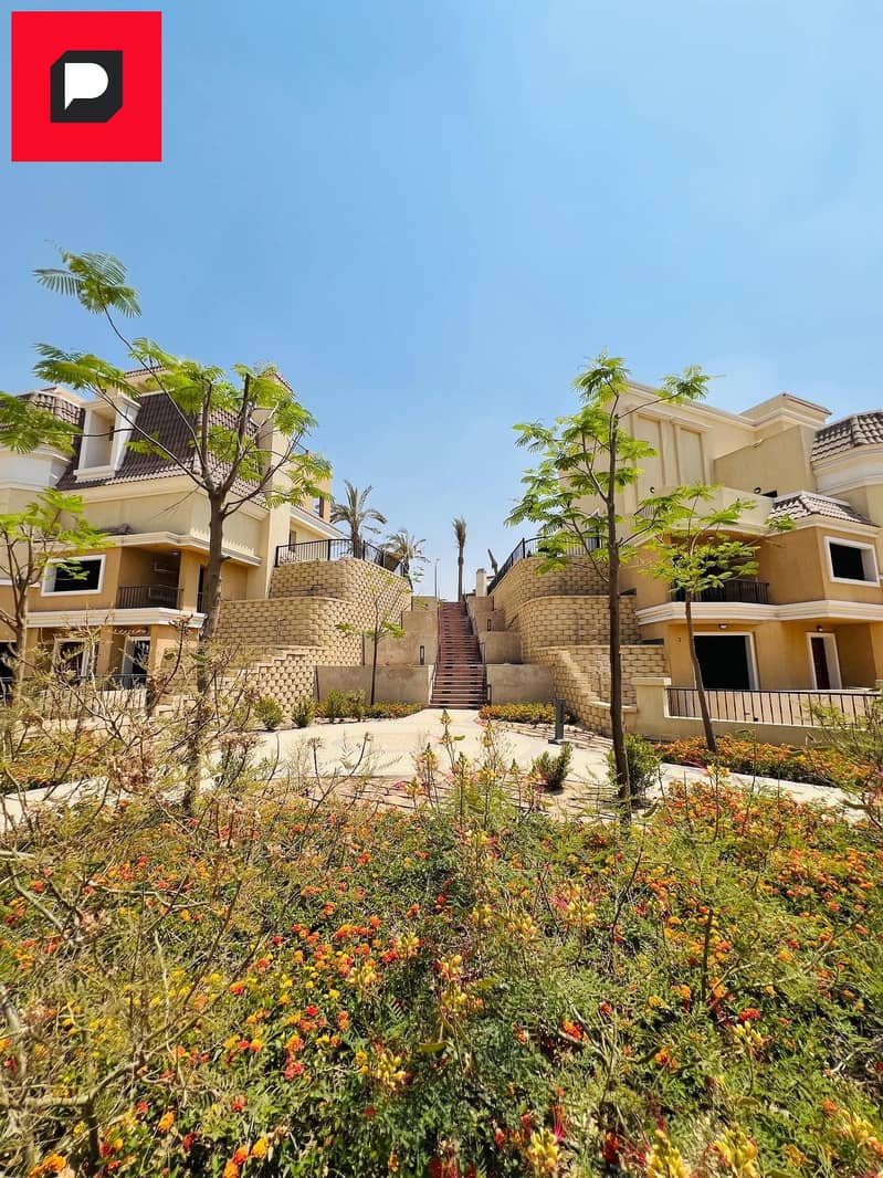 S Villa in prime location for sale in Sarai New Cairo Compound on Suez Road next to Madinaty and close to Fifth Settlement,Cairo airport and Nasr City 7