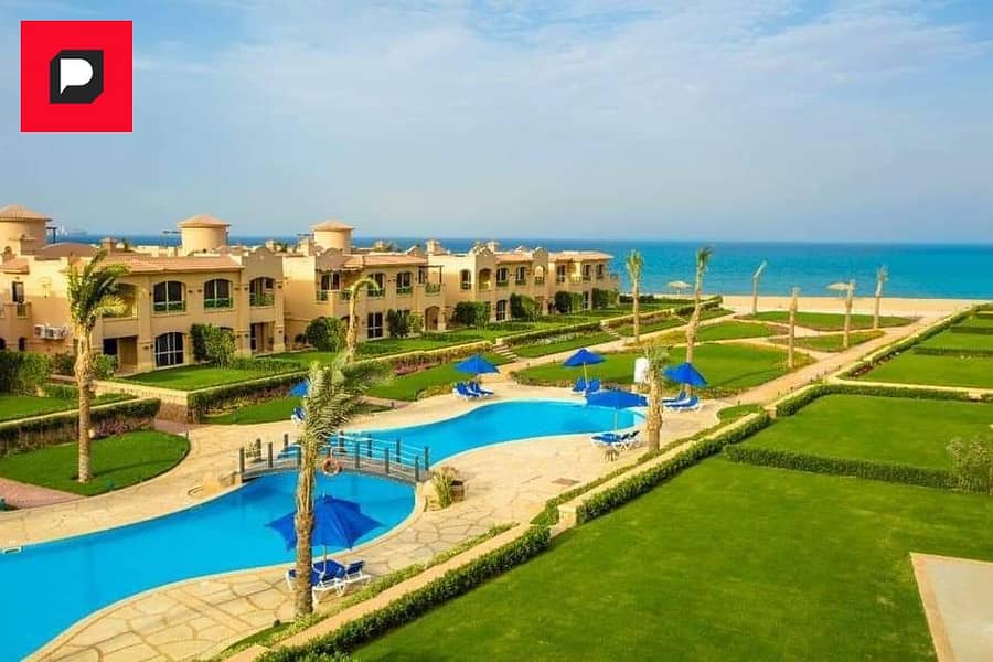 Full view chalet on the sea, immediate receipt, for sale in La Vista Gardens, Ain Sokhna, fully finished, in installments Lavista Gardens 0