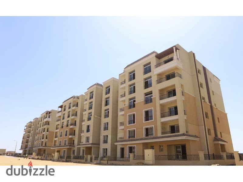 3 bedroom apartment for sale at a price below the market, direct view of the axis in Sarai Mostakbal City Compound 11