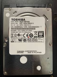 TOSHIBA 500GB HDD for laptops 0