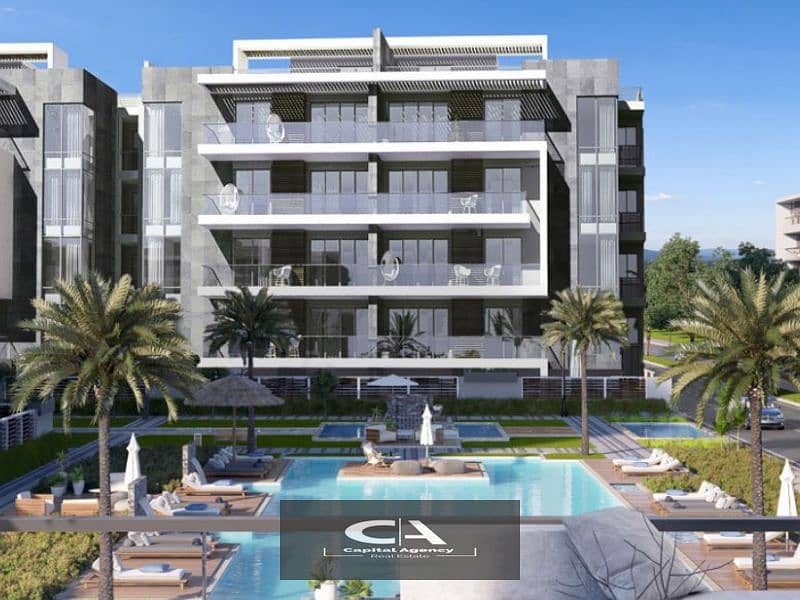 Without 0%down payment, 3-bedroom apartment for sale with finishing in El Patio Oro Compound in the most distinguished location in the New cairo 5