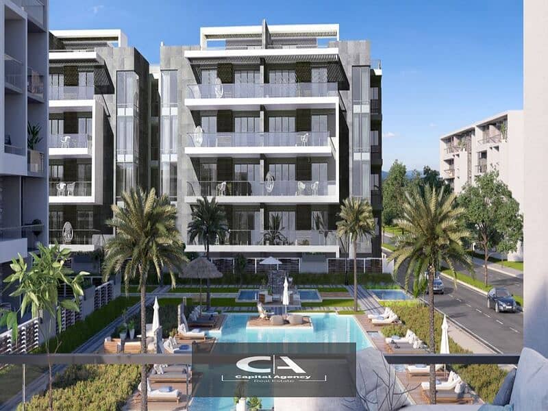 Without 0%down payment, 3-bedroom apartment for sale with finishing in El Patio Oro Compound in the most distinguished location in the New cairo 7